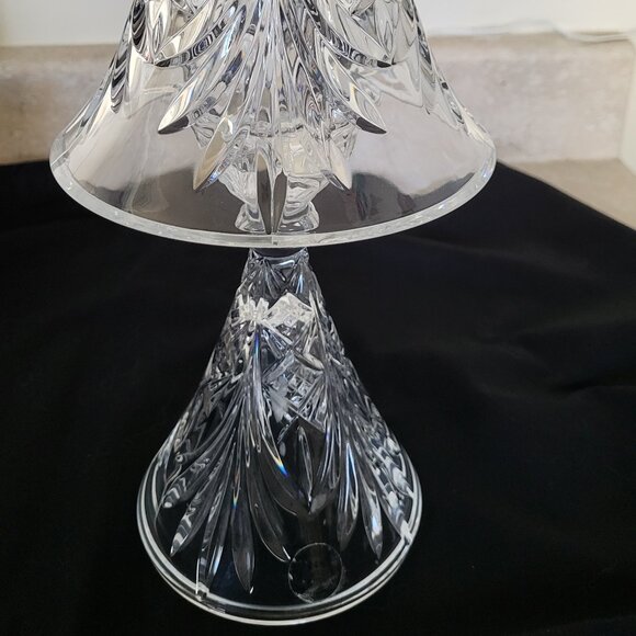 VINTAGE 24% LEAD CRYSTAL TEA LIGHT LAMP - Picture 6 of 14